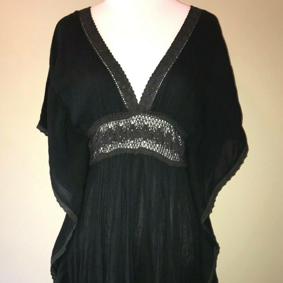 Woman's Boutique Black Swim Suit Cover Up Dress Small New - Picture 1 of 6